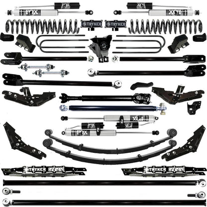 TUBE LONG ARM 12" F250 F350 4-LINK LIFT KIT 2017-2022 SUPER DUTY 4WD