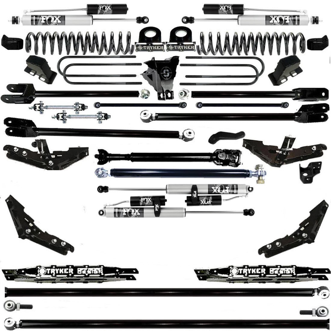 TUBE LONG ARM 10" F450 4-LINK LIFT KIT 2023 to 2024 SUPER DUTY