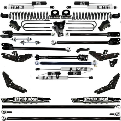 TUBE LONG ARM 10" F250 F350 4-LINK LIFT KIT 2011-2016 SUPER DUTY