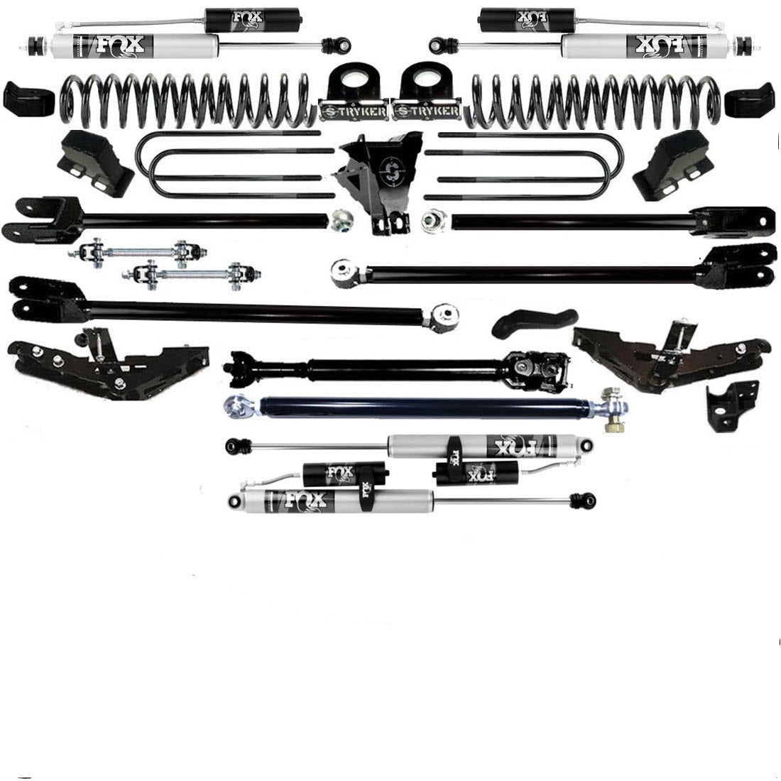 TUBE LONG ARM 10" F250 F350 4-LINK LIFT KIT 2023 to 2024 SUPER DUTY