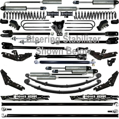 TUBE LONG ARM 12" F250 F350 4-LINK LIFT KIT 2017-2022 SUPER DUTY 4WD