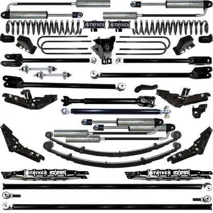 TUBE LONG ARM 12" F250 F350 4-LINK LIFT KIT 2017-2022 SUPER DUTY 4WD