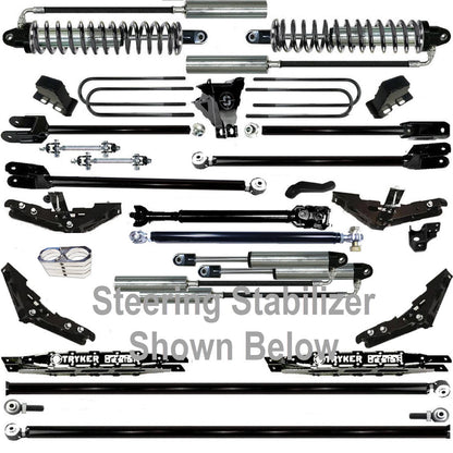 TUBE LONG ARM 10" F250 F350 4-LINK LIFT KIT 2017-2022 SUPER DUTY