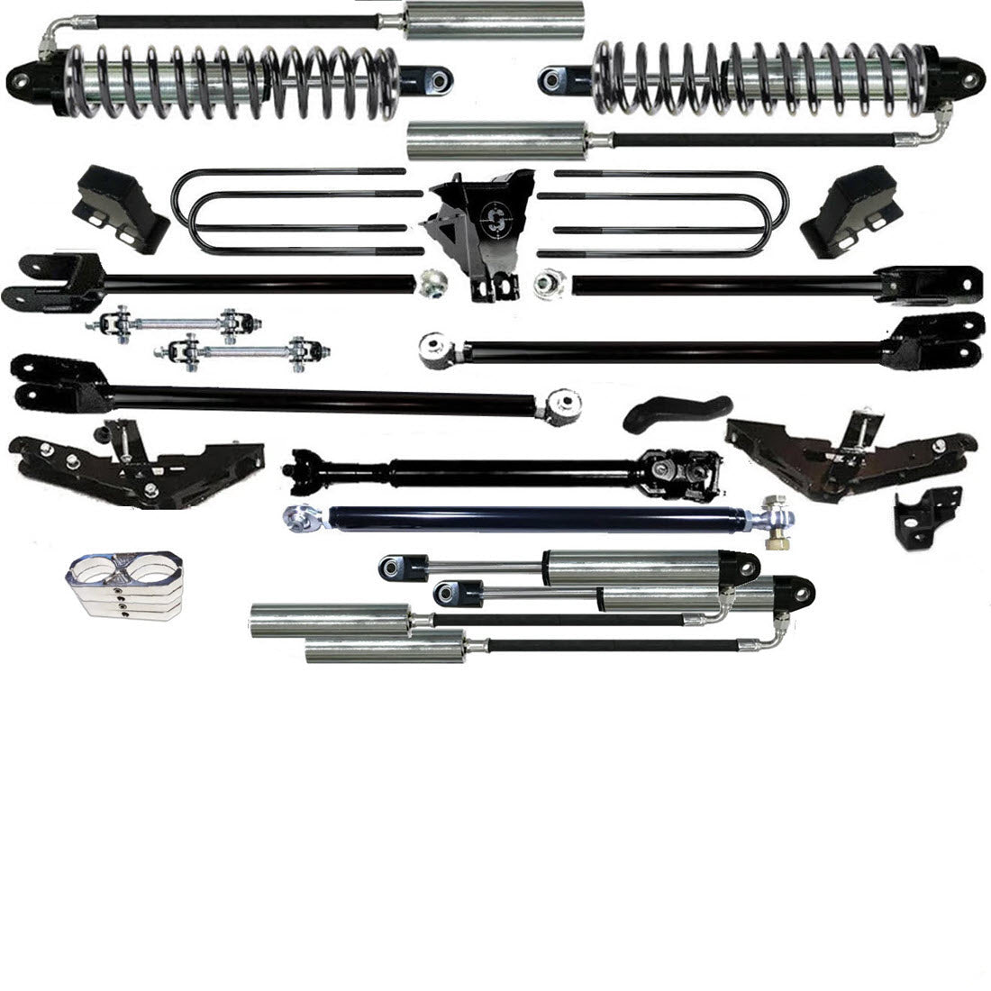 TUBE LONG ARM 10" F250 F350 4-LINK LIFT KIT 2023 to 2024 SUPER DUTY