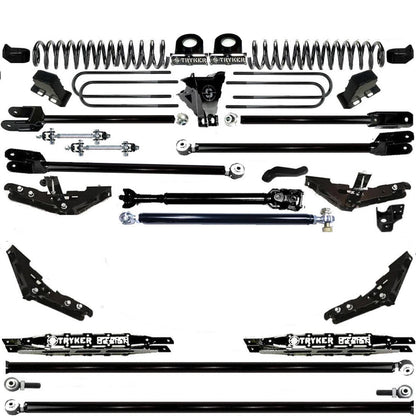 TUBE LONG ARM 10" F250 F350 4-LINK LIFT KIT 2011-2016 SUPER DUTY