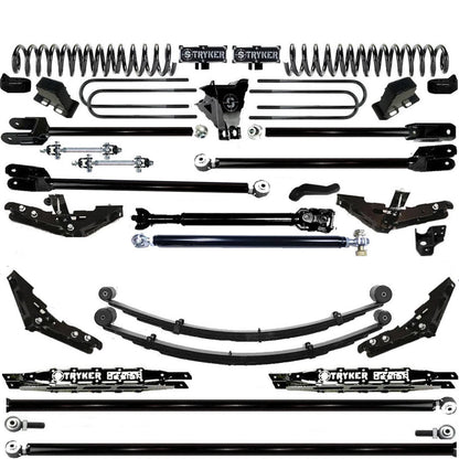 TUBE LONG ARM 12" F250 F350 4-LINK LIFT KIT 2017-2022 SUPER DUTY 4WD