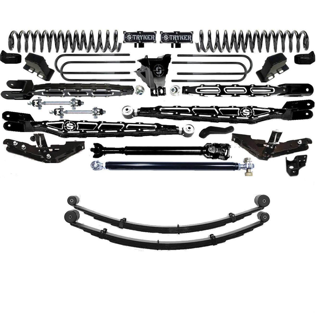 LONG ARM 12" F250 F350 4-LINK LIFT KIT 2017-2022 SUPER DUTY