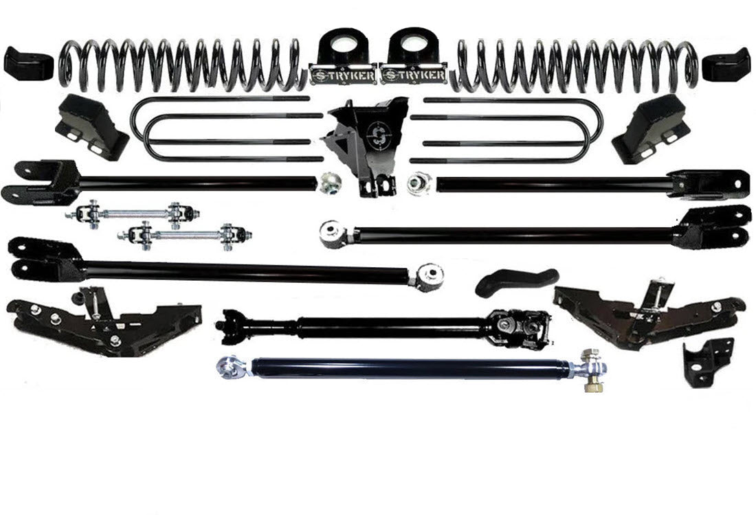 TUBE LONG ARM 10" F250 F350 4-LINK LIFT KIT 2023 to 2024 SUPER DUTY