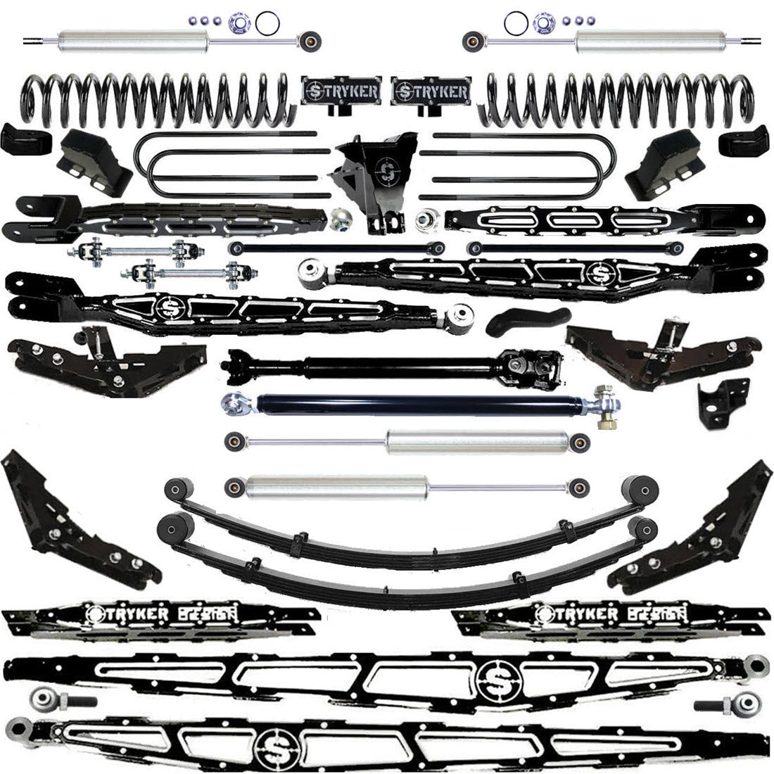 LONG ARM 12" F450 4-LINK LIFT KIT 2017-2022 SUPER DUTY