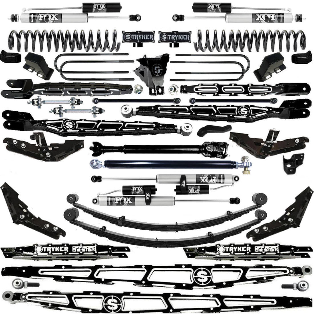 LONG ARM 12" F450 4-LINK LIFT KIT 2017-2022 SUPER DUTY