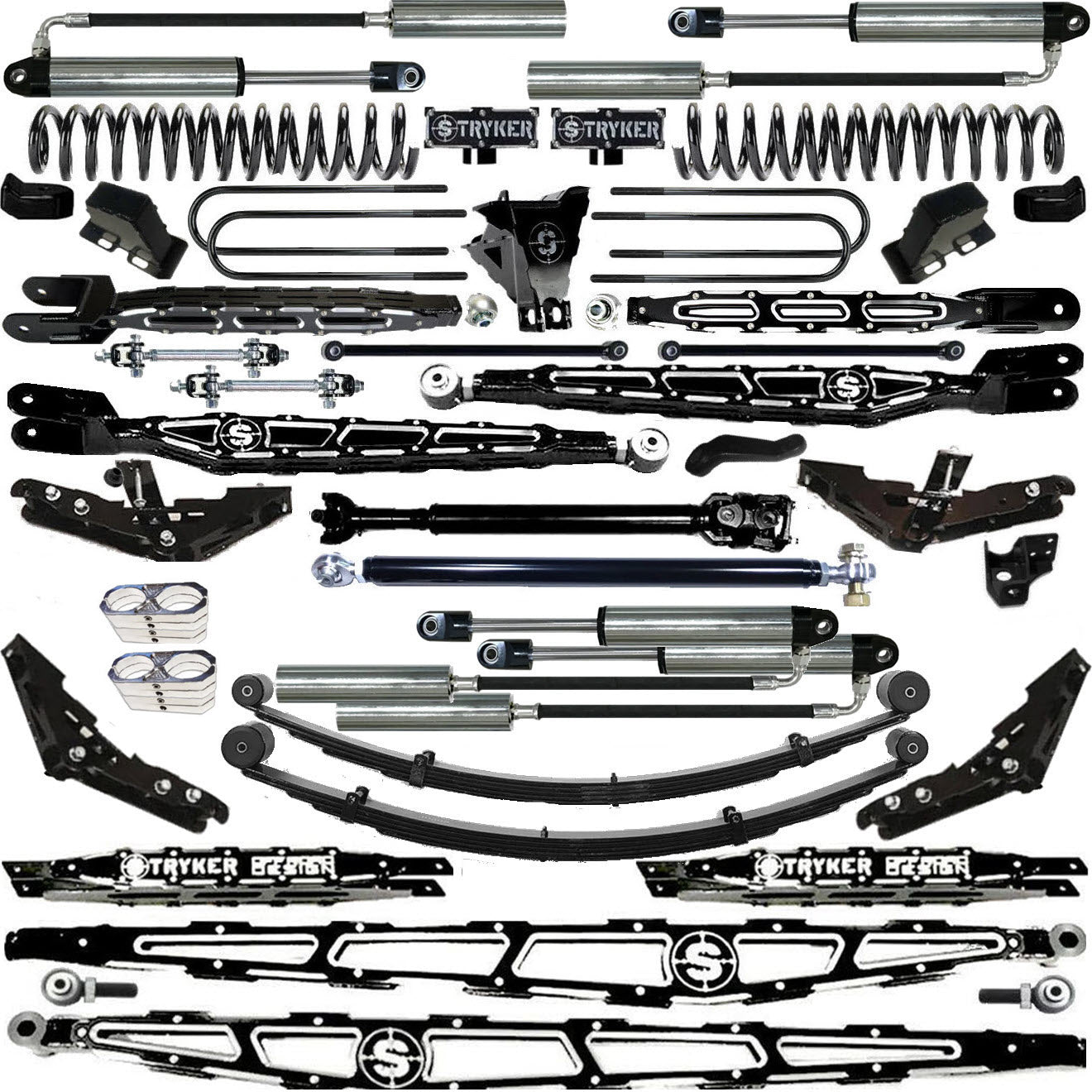 LONG ARM 12" F450 4-LINK LIFT KIT 2017-2022 SUPER DUTY