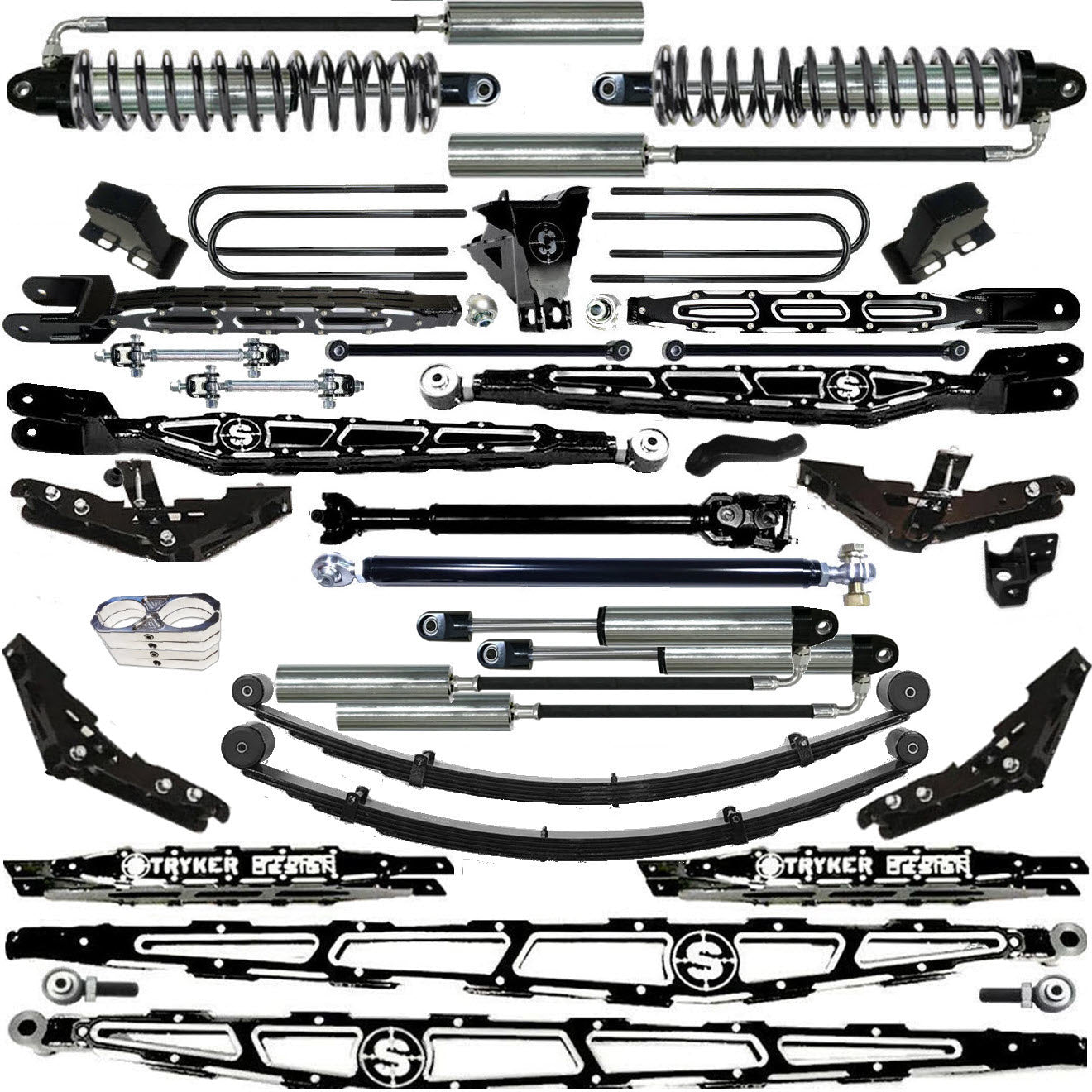 LONG ARM 12" F450 4-LINK LIFT KIT 2017-2022 SUPER DUTY