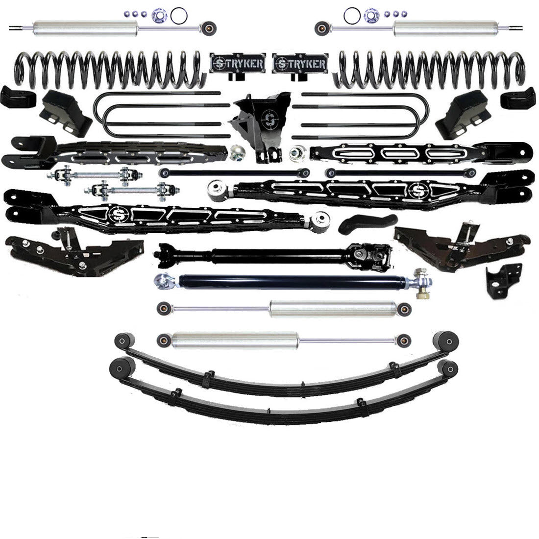 LONG ARM 12" F450 4-LINK LIFT KIT 2023 to 2024 SUPER DUTY