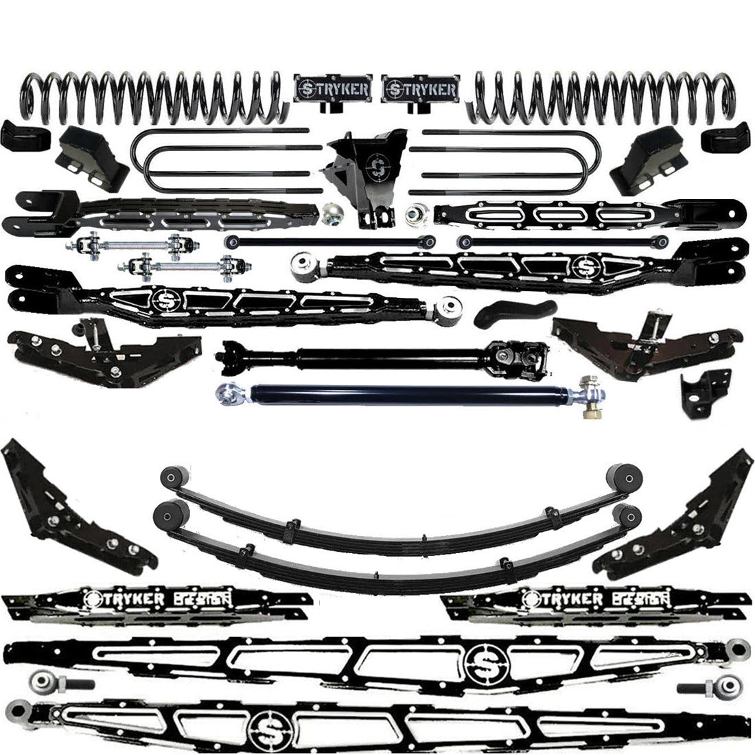 LONG ARM 12" F450 4-LINK LIFT KIT 2017-2022 SUPER DUTY