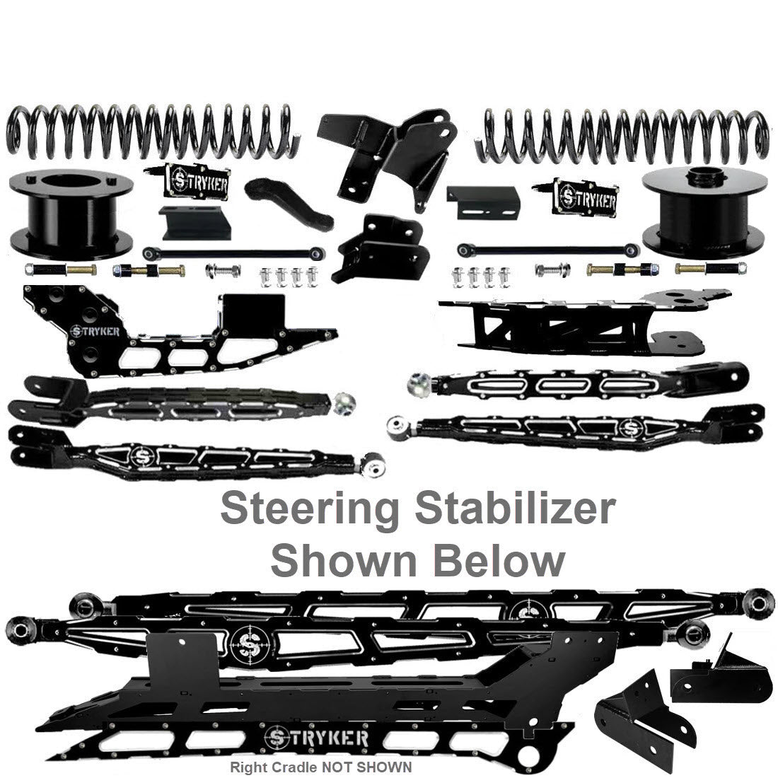 8" Ram 2500 4-Link Lift Kit for 2019 TO 2025 DODGE RAM HEAVY DUTY