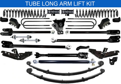 TUBE LONG ARM 12" F250 F350 4-LINK LIFT KIT 2017-2022 SUPER DUTY 4WD