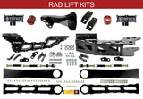 3.5" F250 F350 RADIUS ARM Badged DROP LIFT KIT for 2017 TO 2022 SUPER DUTY