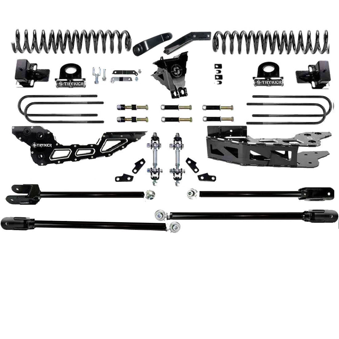 6" F250 F350 Tube 4-LINK LIFT KIT FOR 2017 TO 2022