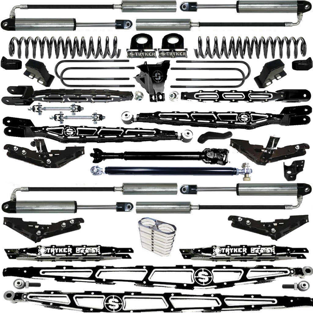 LONG ARM 10" F250 F350 4-LINK LIFT KIT 2017-2022 SUPER DUTY