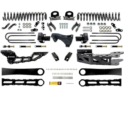 4" F450 F550 RADIUS ARM Badged DROP LIFT KIT for 2023 to 2024 SUPER DUTY