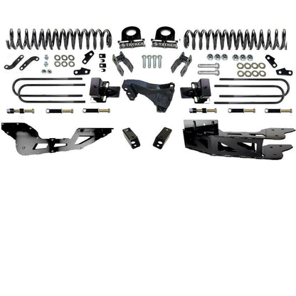 4" F450 F550 RADIUS ARM Badged DROP LIFT KIT for 2023 to 2024 SUPER DUTY