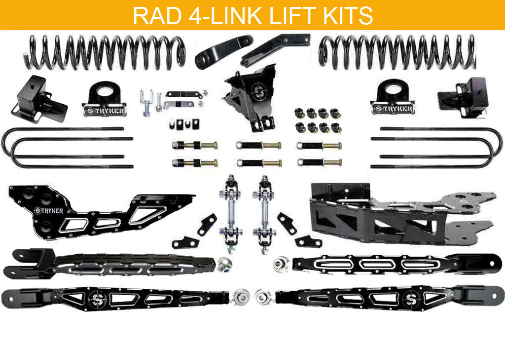 6" RAD F250 F350 4-LINK LIFT KIT 2023 to 2024 SUPER DUTY