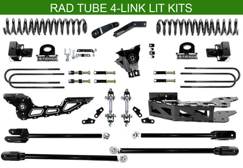 6" F250 F350 Tube 4-LINK LIFT KIT FOR 2017 TO 2022
