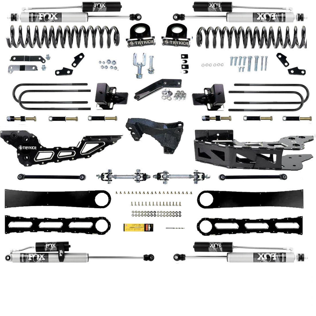 4.5" F450 F550 RADIUS ARM Badged DROP LIFT KIT 2023 to 2024 SUPER DUTY