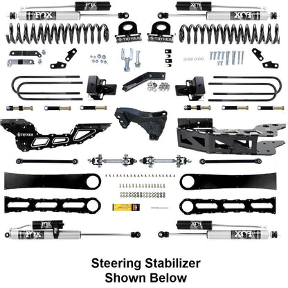 4.5" F450 F550 RADIUS ARM Badged DROP LIFT KIT 2023 to 2024 SUPER DUTY