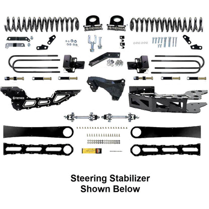 4.5" F450 F550 RADIUS ARM Badged DROP LIFT KIT 2023 to 2024 SUPER DUTY