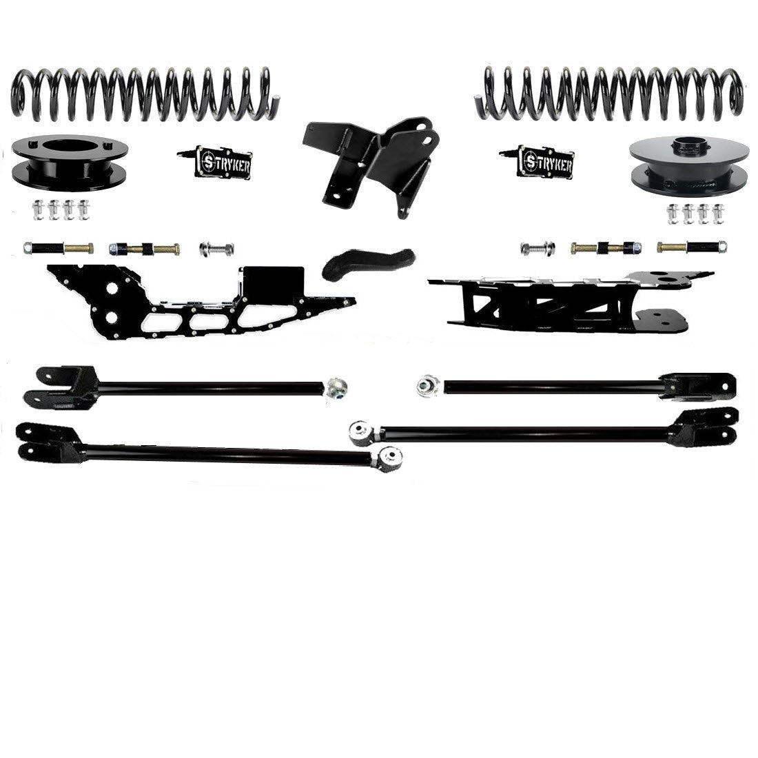 4" Ram 2500 Lift Kit with Tubular 4-Link for 2019 TO 2024