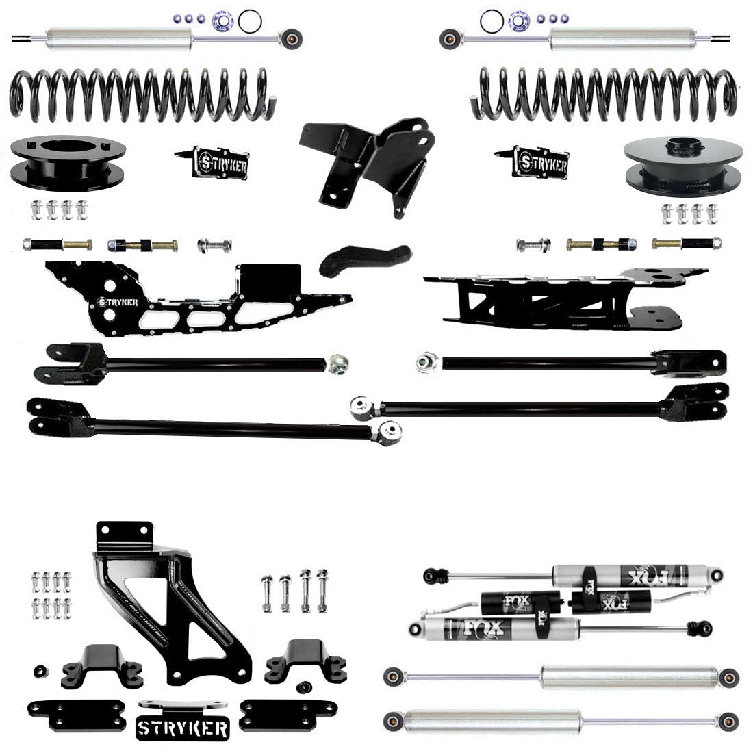 4" Ram 2500 Lift Kit with Tubular 4-Link for 2013* TO 2018