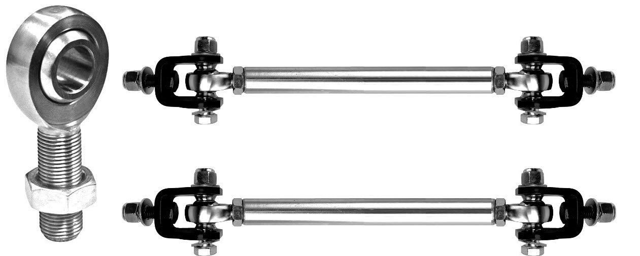 Billet Aluminum Extreme Articulation Sway Bar End Link Kit (Pair) for 2011-2024 Ford Super Duty